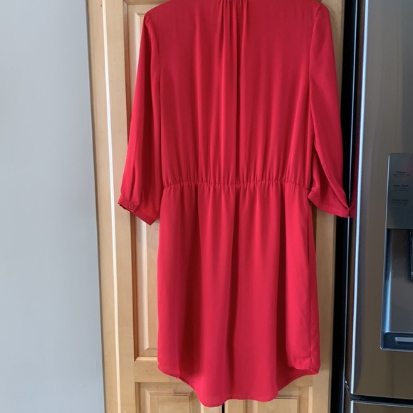 RW & Co. Chiffon Red Dress size M - Picture 11 of 16